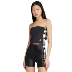 Adicolor Women T-Shirts - Black - Size L - Poly Mesh - Black - Size: Large