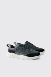 Herren Laufschuh-Turnschuh Black Größe 45