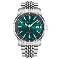 Mens Trackmaster 1026 Automatic Men’s 42mm - Teal Stainless Steel - One Size