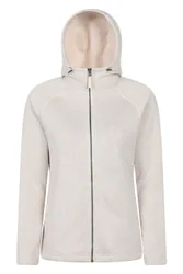 Women's 'Nevis' Full Zip Travelling Warm Outdoors Fleece Jacket in Beige Size: 18 - Beige - Size: 18