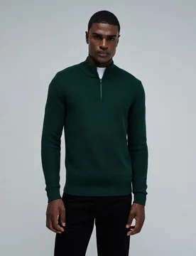 Jersey de hombre de punto con medio cierre - Salsa Jeans - FashionsVida