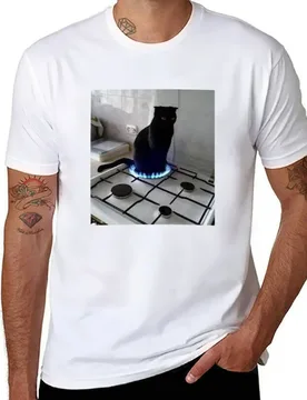 Fire Bending Cat T-Shirt t shirt for man cotton t shirts man 100% T-Shirt - Aliexpress - FashionsVida