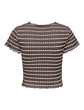 ONLEVA STRIPE S/S TOP CS JRS female - XS - FashionsVida