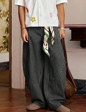 Pantalones casuales sueltos de pierna recta de unicolor para hombres - Shein - FashionsVida