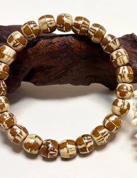 Milky white floral solid purple golden rat , panda one-line sky bracelet, unisex old-style barrel-shaped Bodhi seed fort - Aliexpress - FashionsVida
