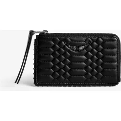 Zadig & Voltaire - Tarjetero pequeño de mujer en piel acolchada
