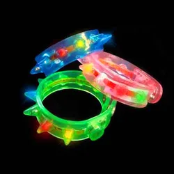 Unisex Glowing Bangle Multipurpose Flashing Wrist Band Gift Birthday Halloween Glitter Bracelet Fun Glitter Party Bracelet