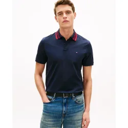 Polo de caballero de manga corta liso