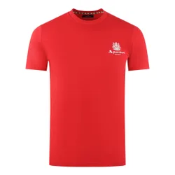 Mens London Aldis Brand Logo On Chest Red T-Shirt - Size Medium