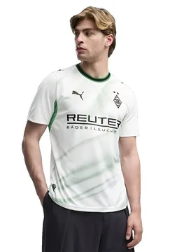 T-shirt à Manches Courtes Domicile Borussia Mönchengladbach Replica White / Archive Green M - Puma - FashionsVida