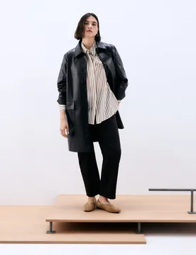 Camisa estampada de manga larga de mujer - Couchel - FashionsVida