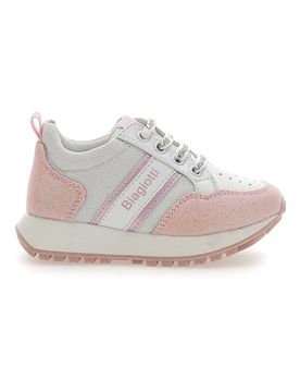 SNEAKERS URBAN CHIC L. BIAGIOTTI 7842 BIANCA E ROSA GLITTER 28