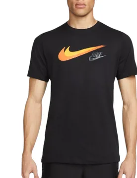 Mens Men’s Signature Swoosh T-Shirt Black Cotton - Size Small - Nike - FashionsVida