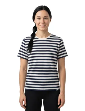 T-shirt à Manches Courtes Verkstad Navy / White XS