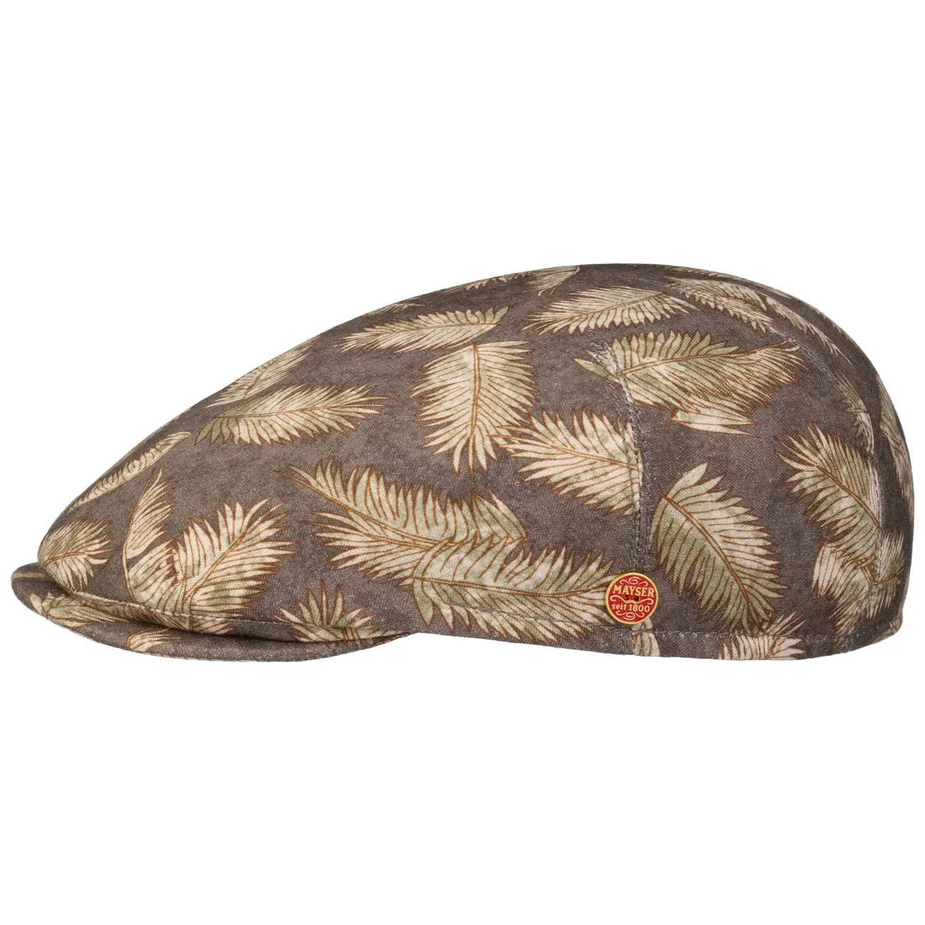 Sidney Leaf Flat Cap by - taupe - Size: XL (60-61 cm) - Mayser - FashionsVida