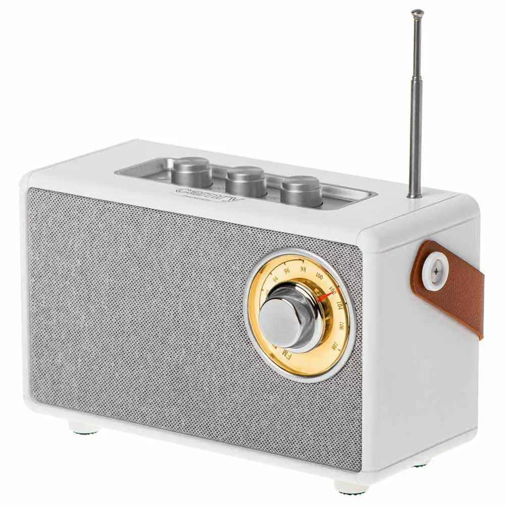 Radio Portable Cr 1902 White One Size unisex - camry - FashionsVida