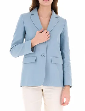 Giacca monopetto AZZURRO POLVERE 42 - I Blues - FashionsVida