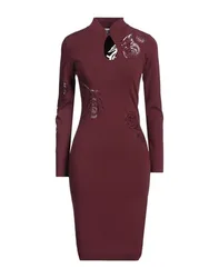 Vestido midi Mujer Burdeos XS Mujer