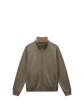 Sweatshirt zippé en coton