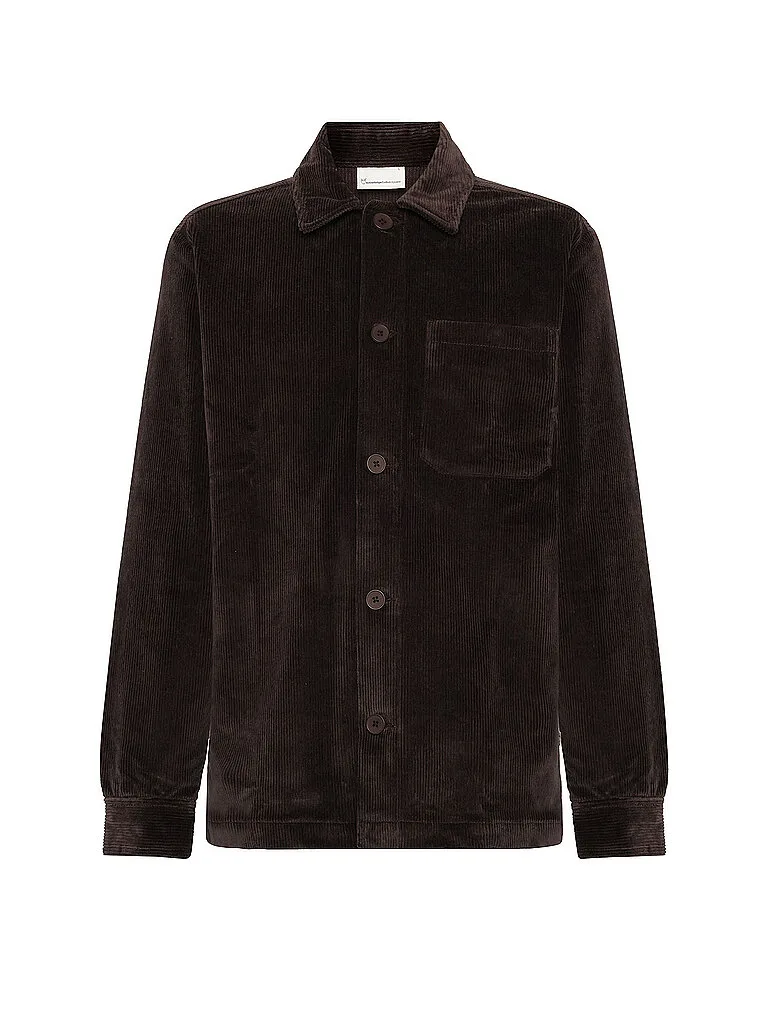 Overshirt braun L herren - Knowledge Cotton Apparel - FashionsVida