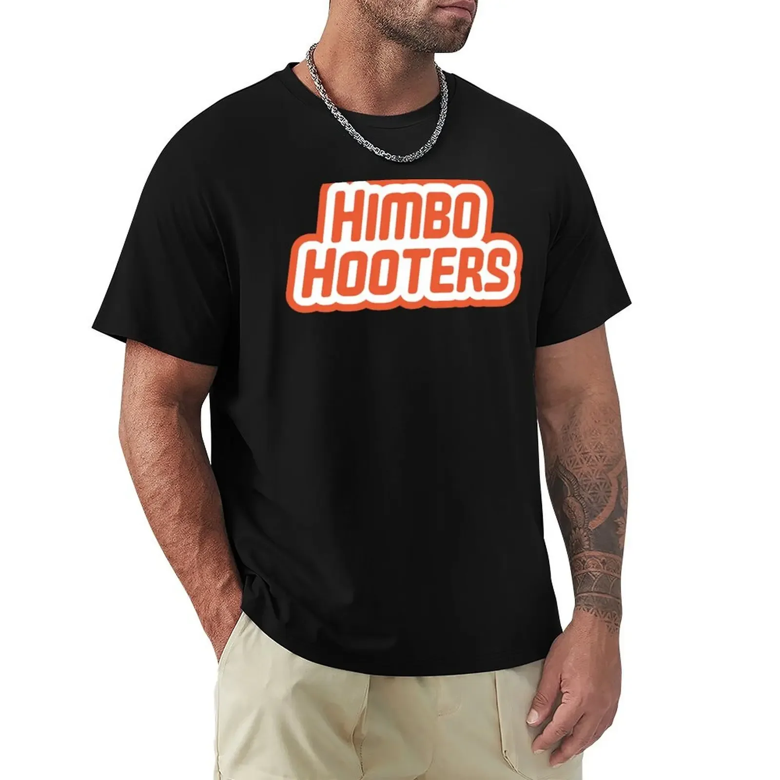 Himbo Hooters (Orange) T-Shirt Basic Solid Tee for Daily Use - Aliexpress - FashionsVida