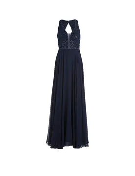 Vestido de noche azul oscuro 36 - Vera Mont - FashionsVida