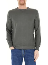 Maglione lana vergine VERDE SCURO 3XL