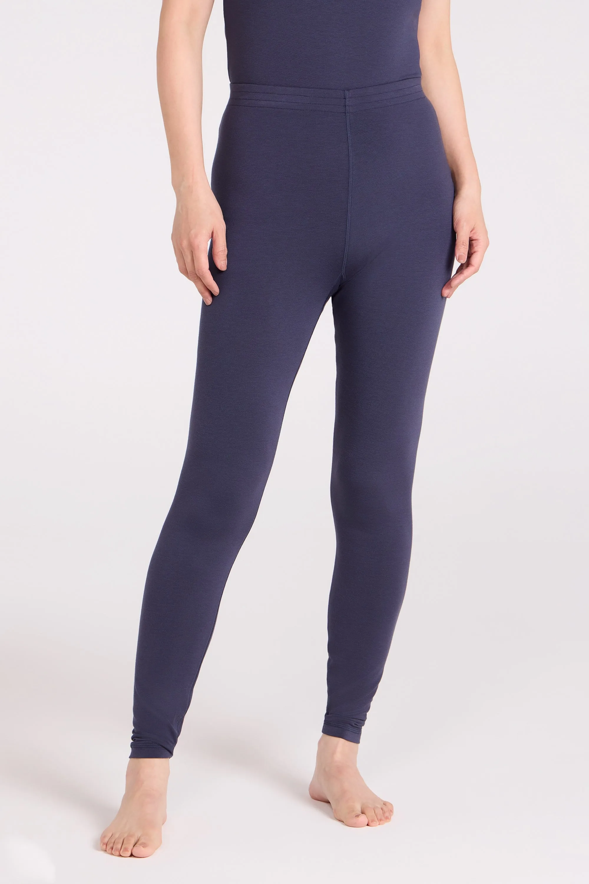 Keep The Heat Womens Baselayer Pants - Navy - Navy - Size: 18 - Mountain Warehouse - FashionsVida