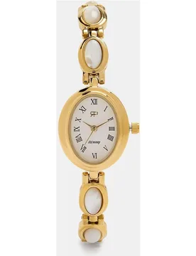 Reloj de mujer con correa de abalorio de perlas - Parfois - FashionsVida