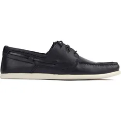 Mens Alpha Boat Shoe Shoes - Blue Leather - Size Uk 7