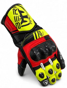 Guanti Moto Racing 2.0 In Pelle G-195112FRGp Series Ne taglia S - Berik - FashionsVida