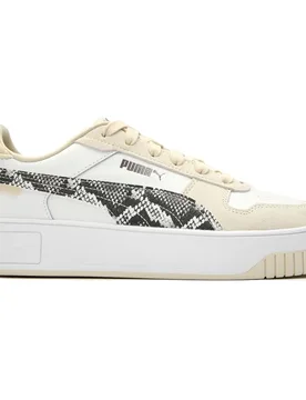 Womens Carina Street Snake Trainers - White - Size Uk 3.5 - Puma - FashionsVida