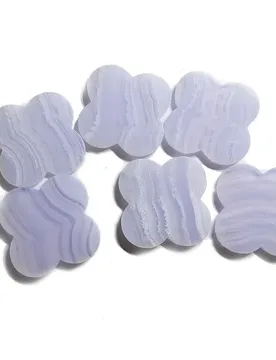 Genuine Chalcedony Clover 15x15mm Gemstone Flower Beads Pendant Earrings Rings Charms for Bracelets - Aliexpress - FashionsVida