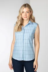 Kate Womens Sleeveless Country Shirt - - Size: 14