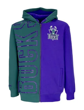 Felpa Cappuccio Zip Uomo Nba Full Zip Fleece 2.0 Hardwood Classics Milbuc Multi - Mitchell & Ness - FashionsVida
