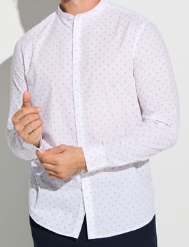 Sinsay - Camicia fantasia - bianco