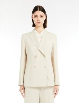 Para mujer. 2515041031600 Blazer de lana Nervoso (46), Beige, Casual, Manga larga