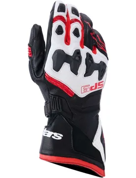 Guanti Moto SP-9 Nero Bianco Rosso Brillante taglia 2XL - Alpinestars - FashionsVida
