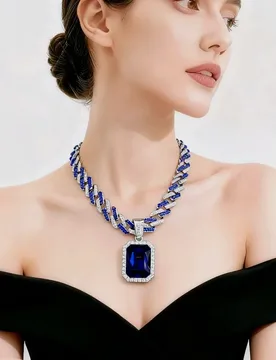 A Men's Gemstone Necklace Pendant Hip-Hop Style Is Suitable For Everyday Or Gifting - Aliexpress - FashionsVida