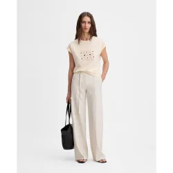 Camiseta de mujer con bordado