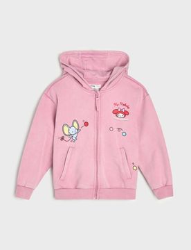Top da jogging con zip e cappuccio My Melody - rosa