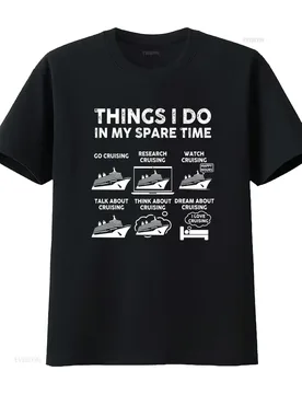 Things I Do in My Spare Time Cruise T Shirt Vacation Funny Family Husband Him vintage Washed graphic homme Soft Stretched - Aliexpress - FashionsVida