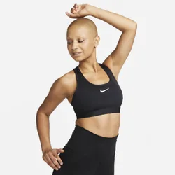 Swoosh Women Sport Bras/Sport Vests - Black - Size XS - Cotton Woven - Black - Size: Extra Small