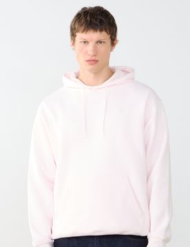 Hoodie Small Logo rose/blanc s