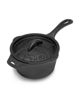 Kasserolle kr1 Gusseisen mit Deckel schwarz Default Title adult