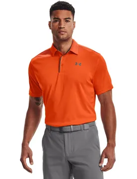 Tech Herren Poloshirt, orange XL