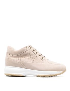 Sneakers stringate in camoscio