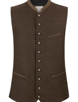 Trachtenweste Hudson (braun, Gr. 50) von Classics für Herren, Oberteile, 82% Polyamid, 15% Viskose, 3% Leder - Stockerpoint - FashionsVida