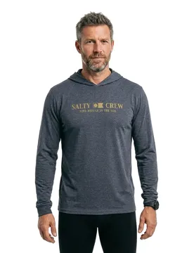 Rash Guard Manches Longues Flagship Hood Sunshirt Navy Heather L