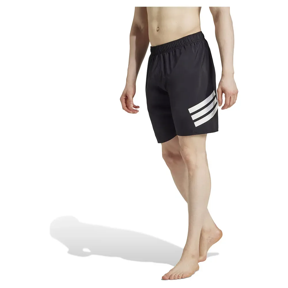 Icon 3 Stripes 8´´ Swimming Shorts Black / White S Men - Adidas - FashionsVida